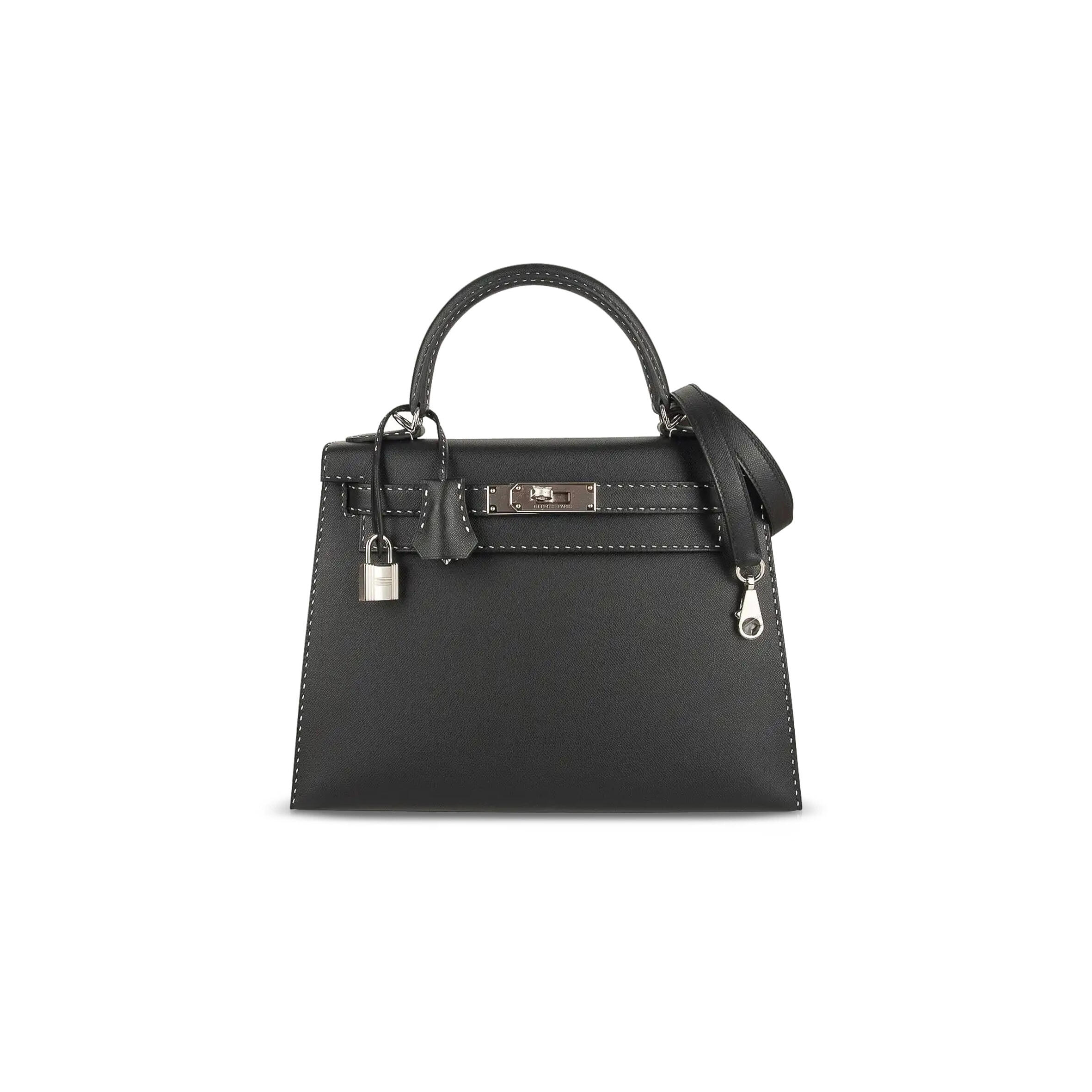 H**me5 kelly 28 grained monsieur un point sur deuxkelly sellier black (28*22*10cm)